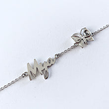 Tiny Sterling Silver Name Necklace