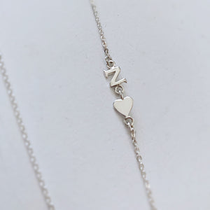 Tiny Classic 2 Letter Initial Necklace