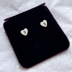 Heart Initial Earrings (Set)