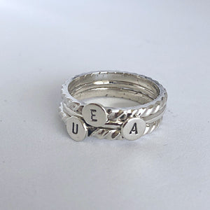 Initial Ring with a Twisted Band