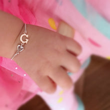 Single letter Initial Baby Bracelet