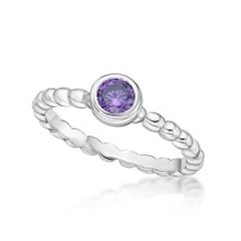Bubble x birthstone Stack ring