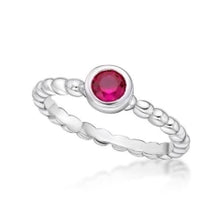 Bubble x birthstone Stack ring