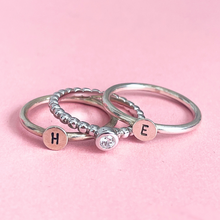 Bubble x birthstone Stack ring