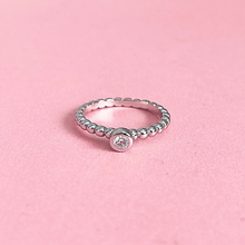 Bubble x birthstone Stack ring