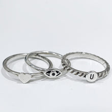 Evil Eye stacking ring