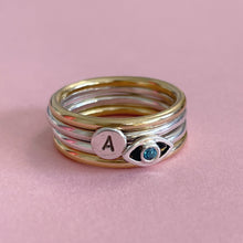 Evil Eye stacking ring