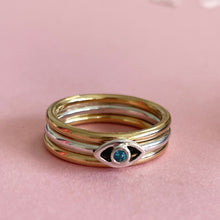 Evil Eye stacking ring