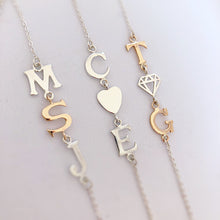 3 Letter Initial Necklace