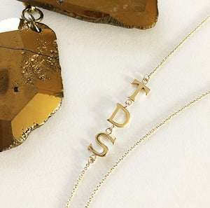 3 Letter Initial Necklace