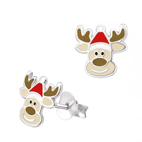 Reindeer Christmas Stud Earrings