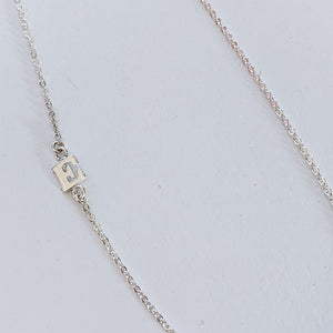Tiny 3 Letter Initial Necklace
