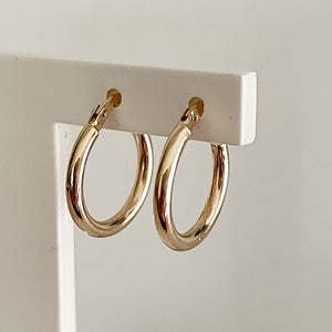 Small Plain Hoop earrings