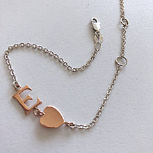 Single Letter Initial Baby Bracelet