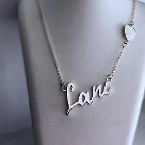 Sterling silver Name necklace