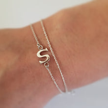 Single Letter Necklace and Bracelet Combination