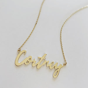 9ct Gold Name Chain