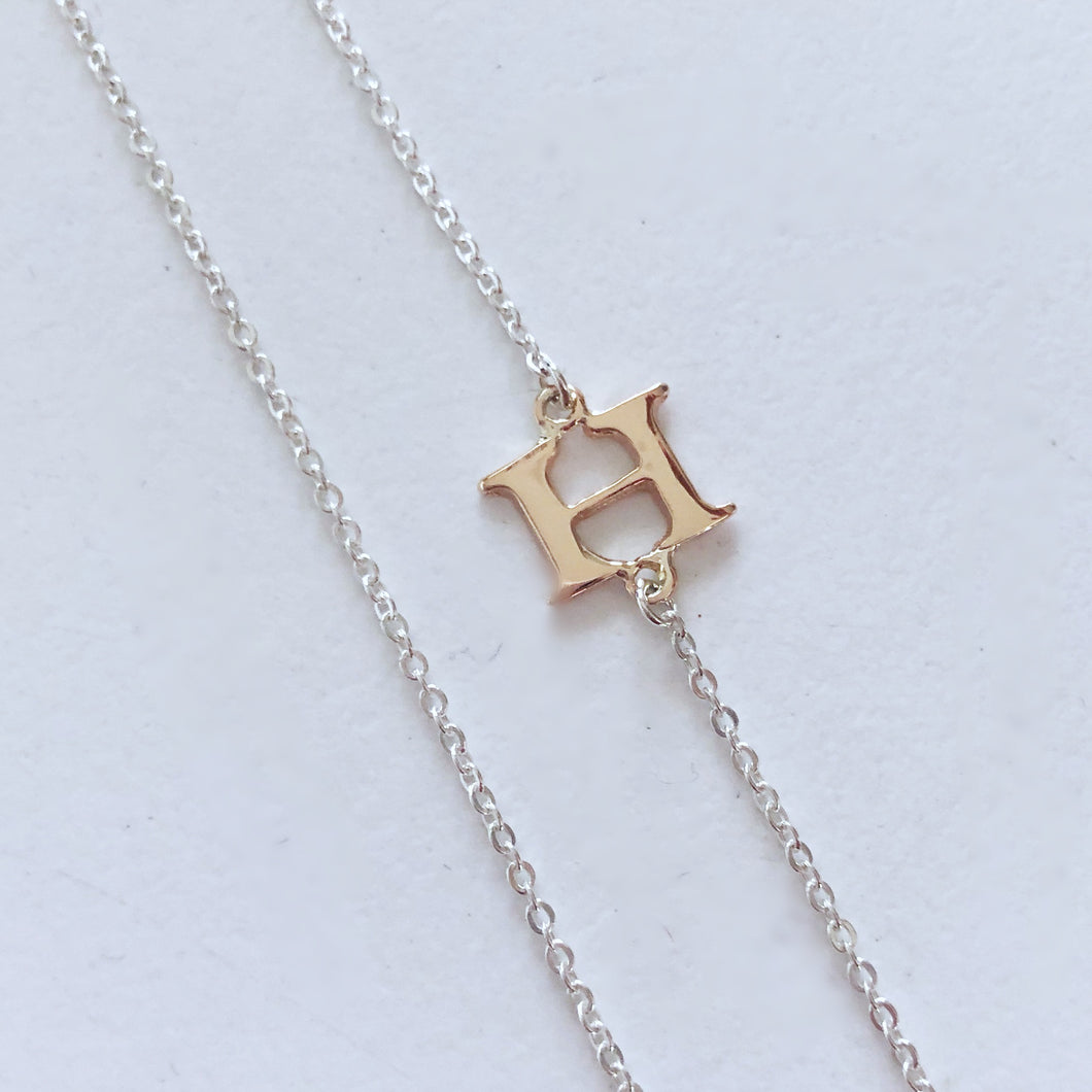 Single Letter Initial Necklace