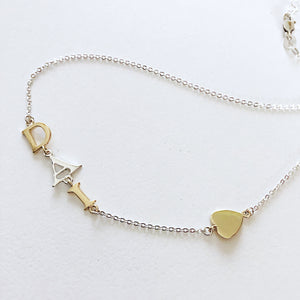 3 Letter Initial Necklace