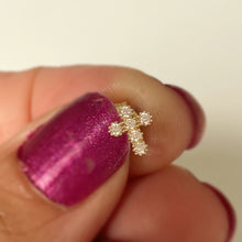 9ct Gold Mini Cross Studs