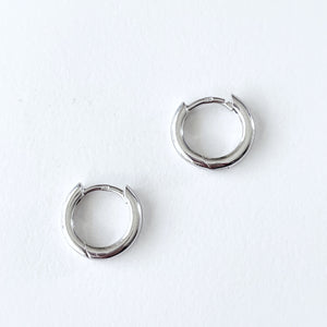 TINY huggie earring 8mm silver only